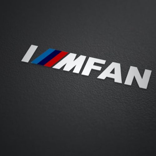 I'///M FAN matrica