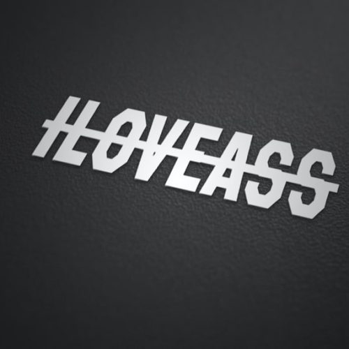 I LOVE ASS matrica
