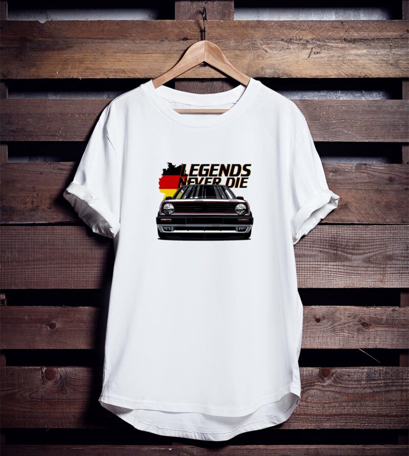 Golf Mk2 Legends Never Die póló