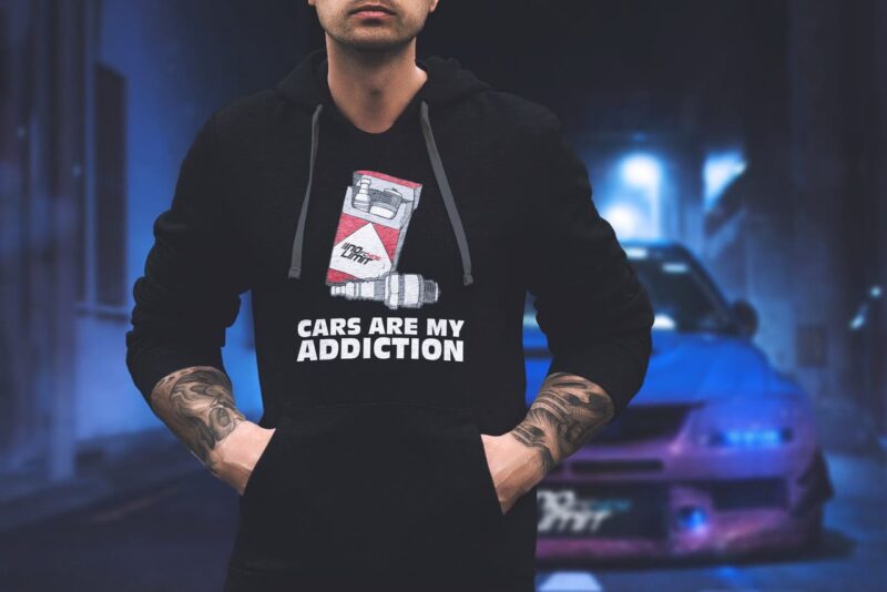 Cars are my addiction póló - Image 4