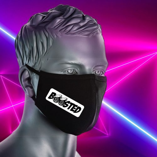 BOOSTED újrafelhasználható arcmaszk anti-mikrobiális bevonattal