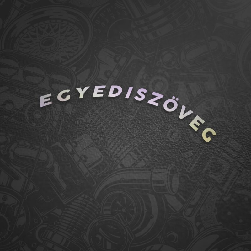 Egyedi szöveg COCO Style ívelt - Image 2