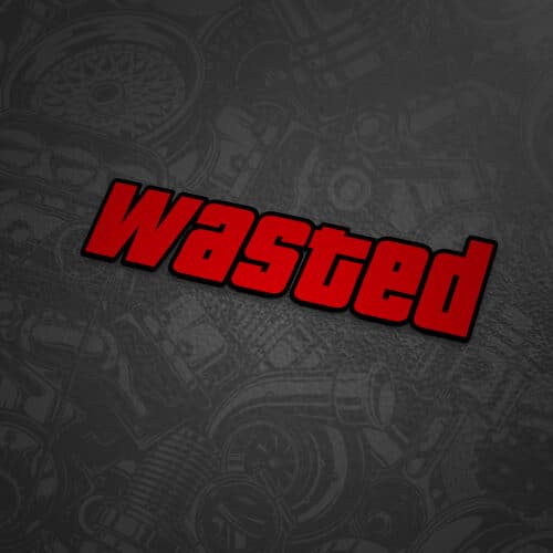 Wasted GTA style matrica