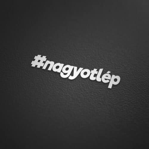 #nagyotlép matrica